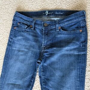 7 For All Mankind Dark Blue Skinny Jeans